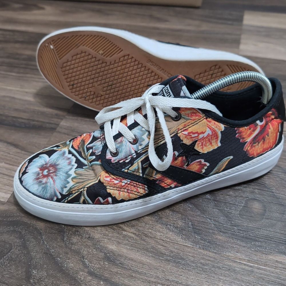 Converse Cons Zakim Ox, black/floral print Size Men's 10